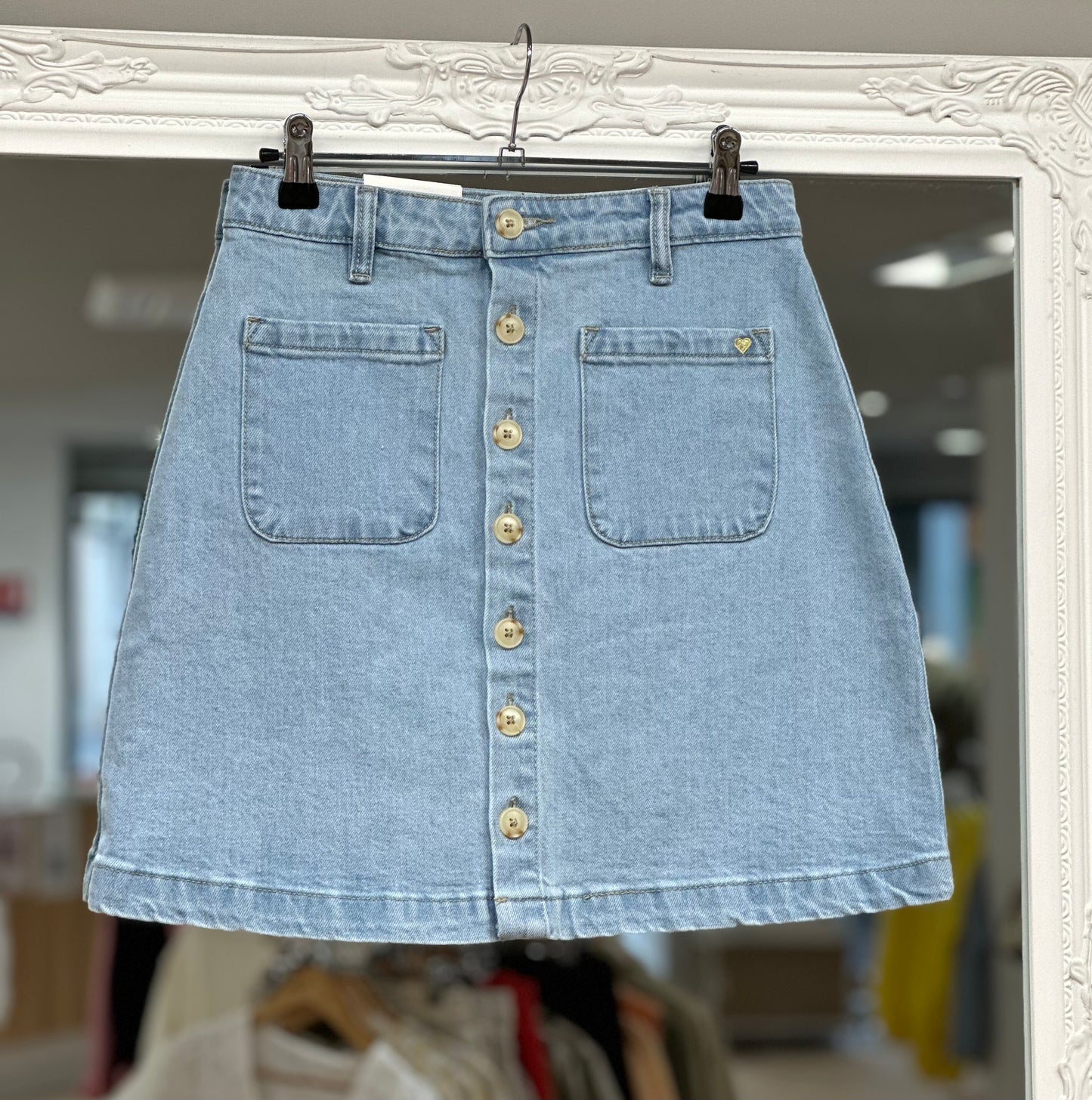 Jupe courte en jean
