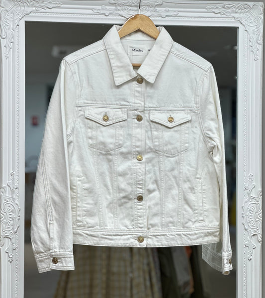Veste jean blanche E26
