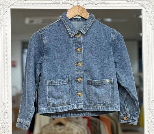 Veste jean coupe droite junior