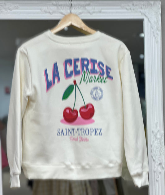 Sweat cerise VANILLE femme