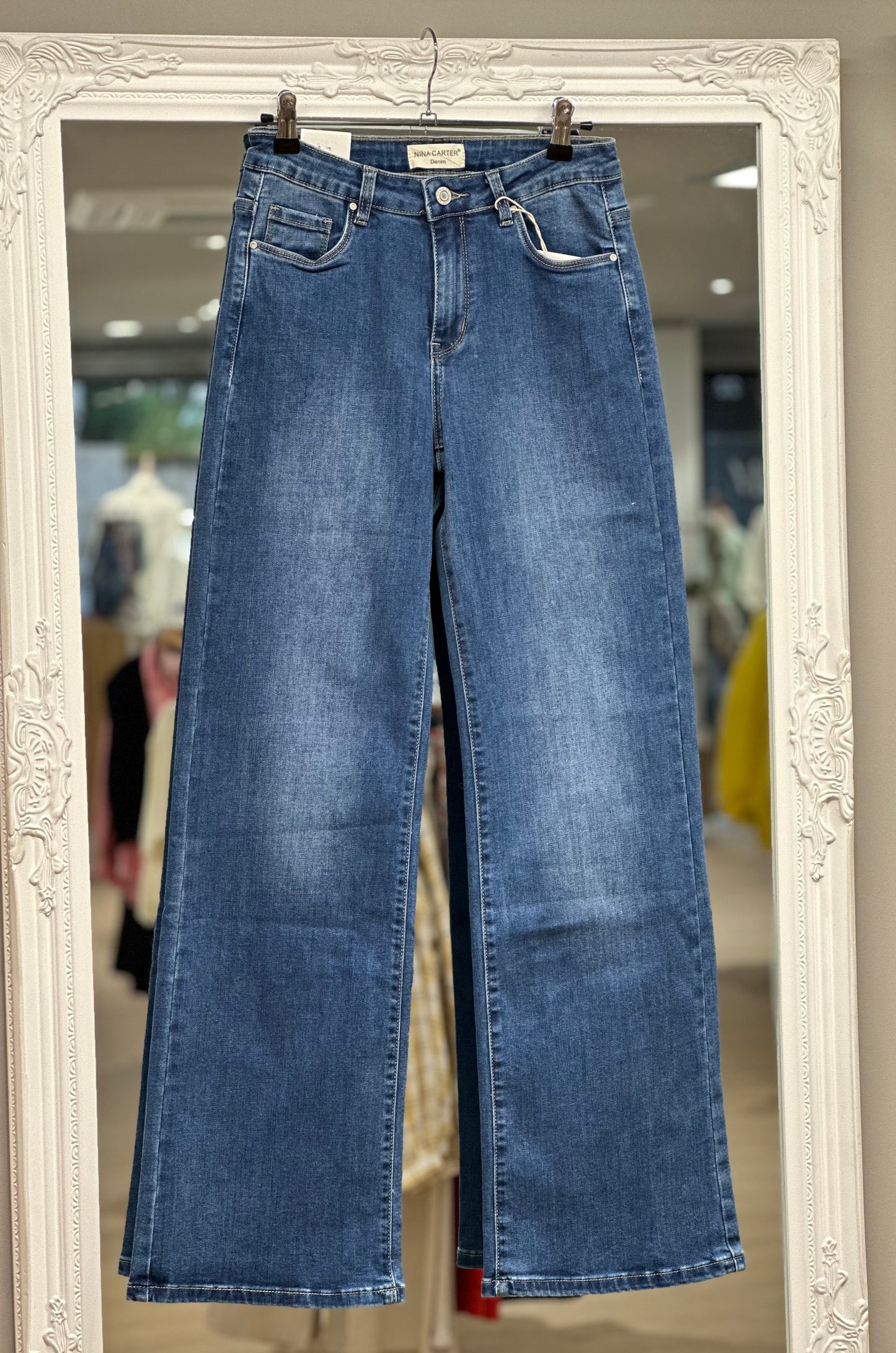 Jean flare bleu jean