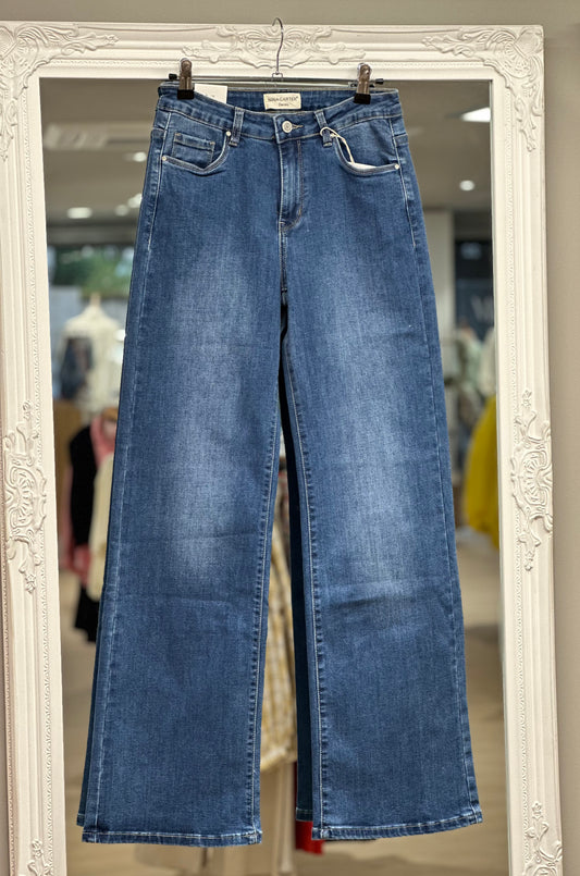 Jean flare bleu jean