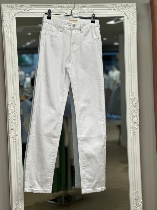 Jean blanc coupe droite E26