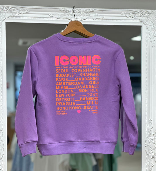 sweat iconic  violet junior