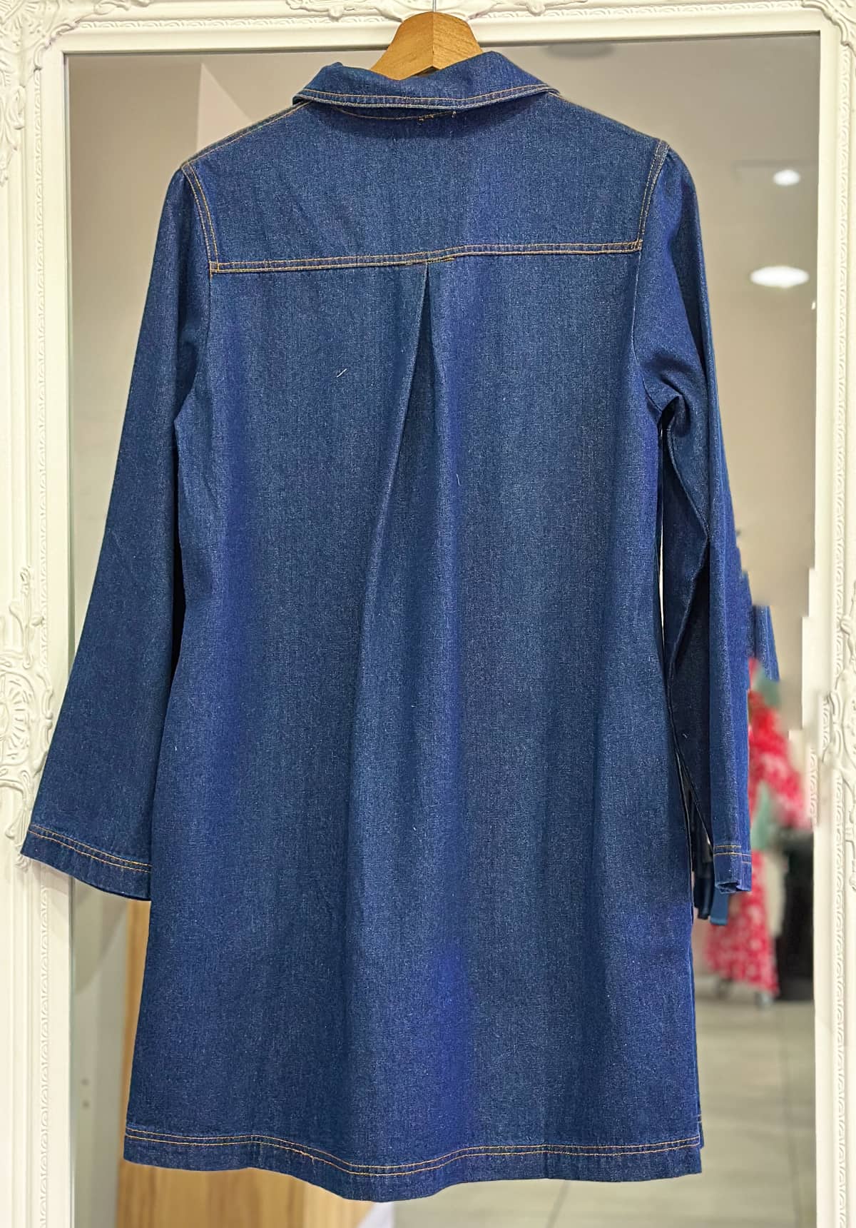 Robe manches longues en jean