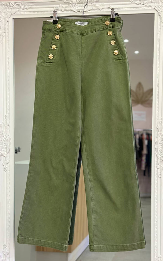Jean vert femme