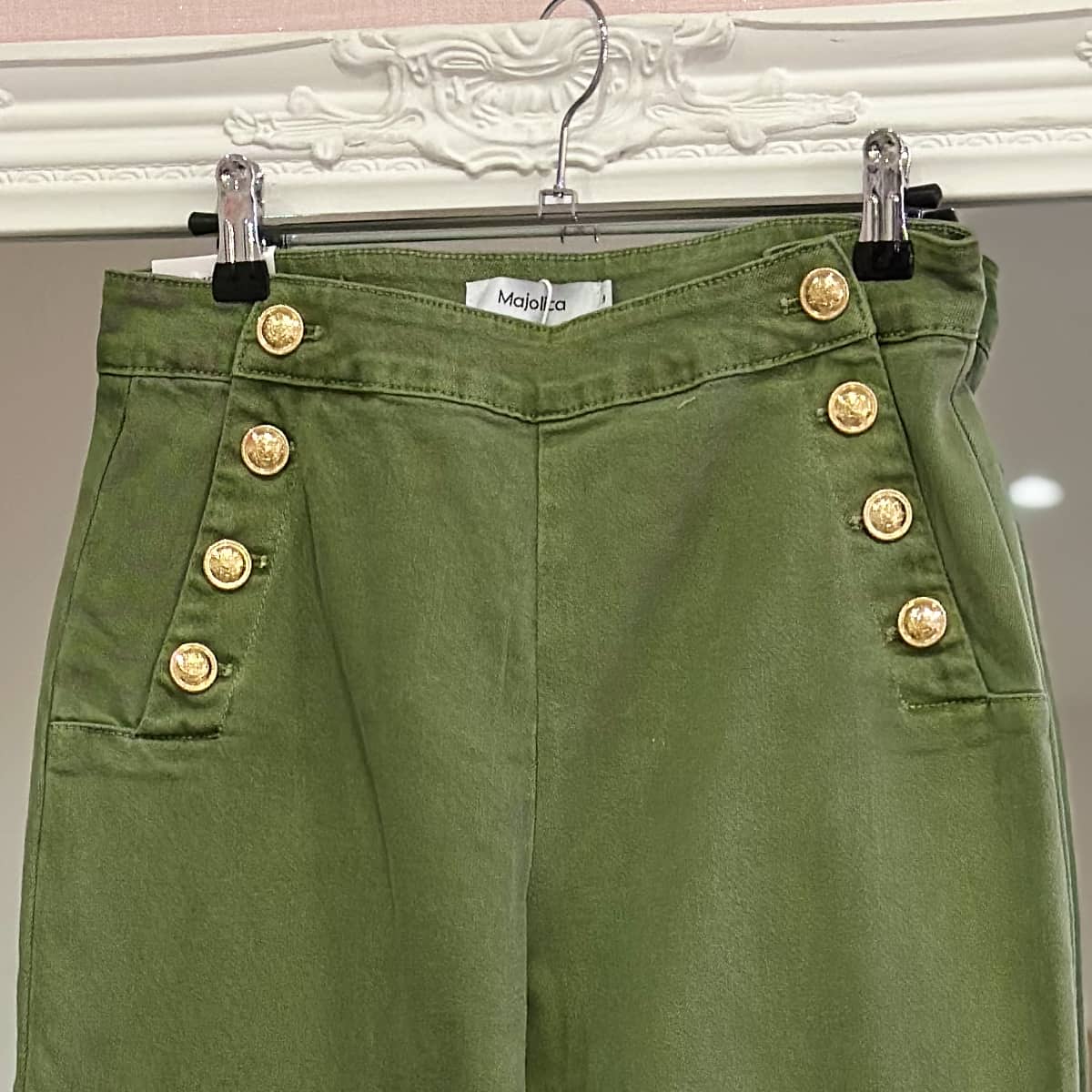 Jean vert femme