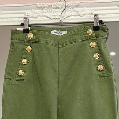 Jean vert femme