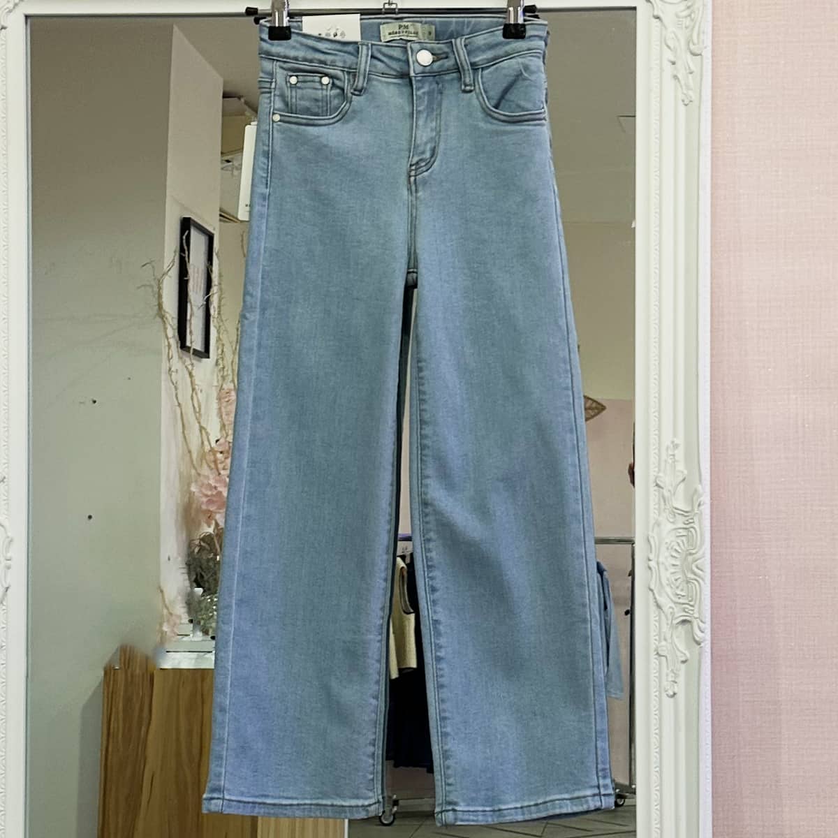 Jean  large bleu clair femme