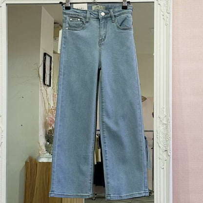 Jean  large bleu clair femme