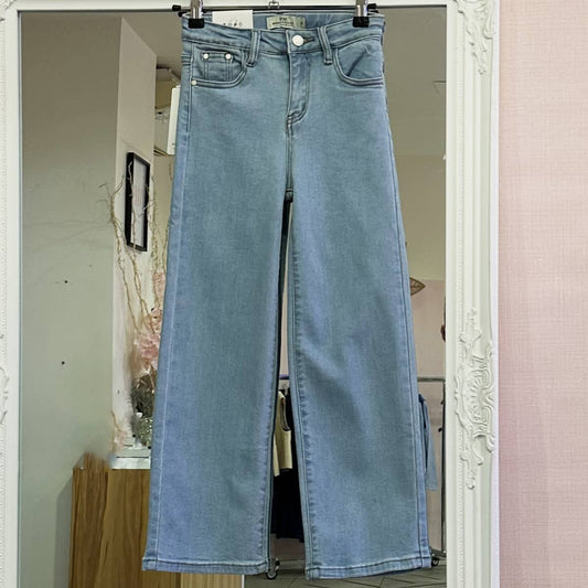 Jean  large bleu clair femme