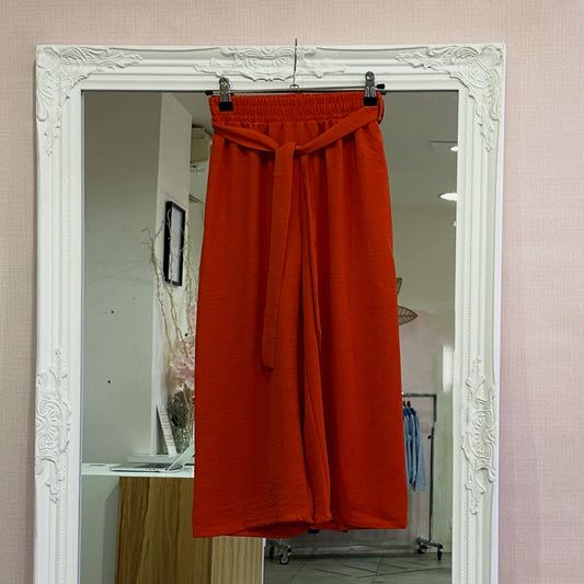 Pantalon fluide terracota enfant
