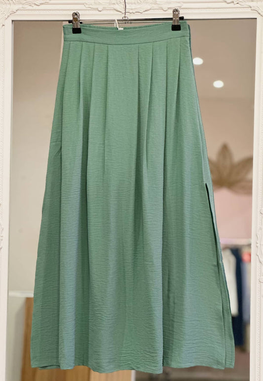 Jupe longue vert d'eau