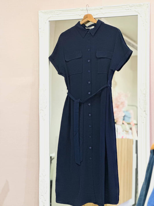 Robe longue marine