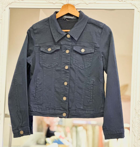 Veste coupe jean marine