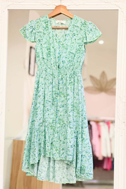 Robe longue imprimé floral junior