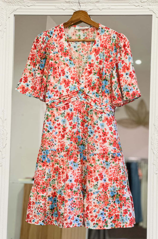Robe imprimé rouge