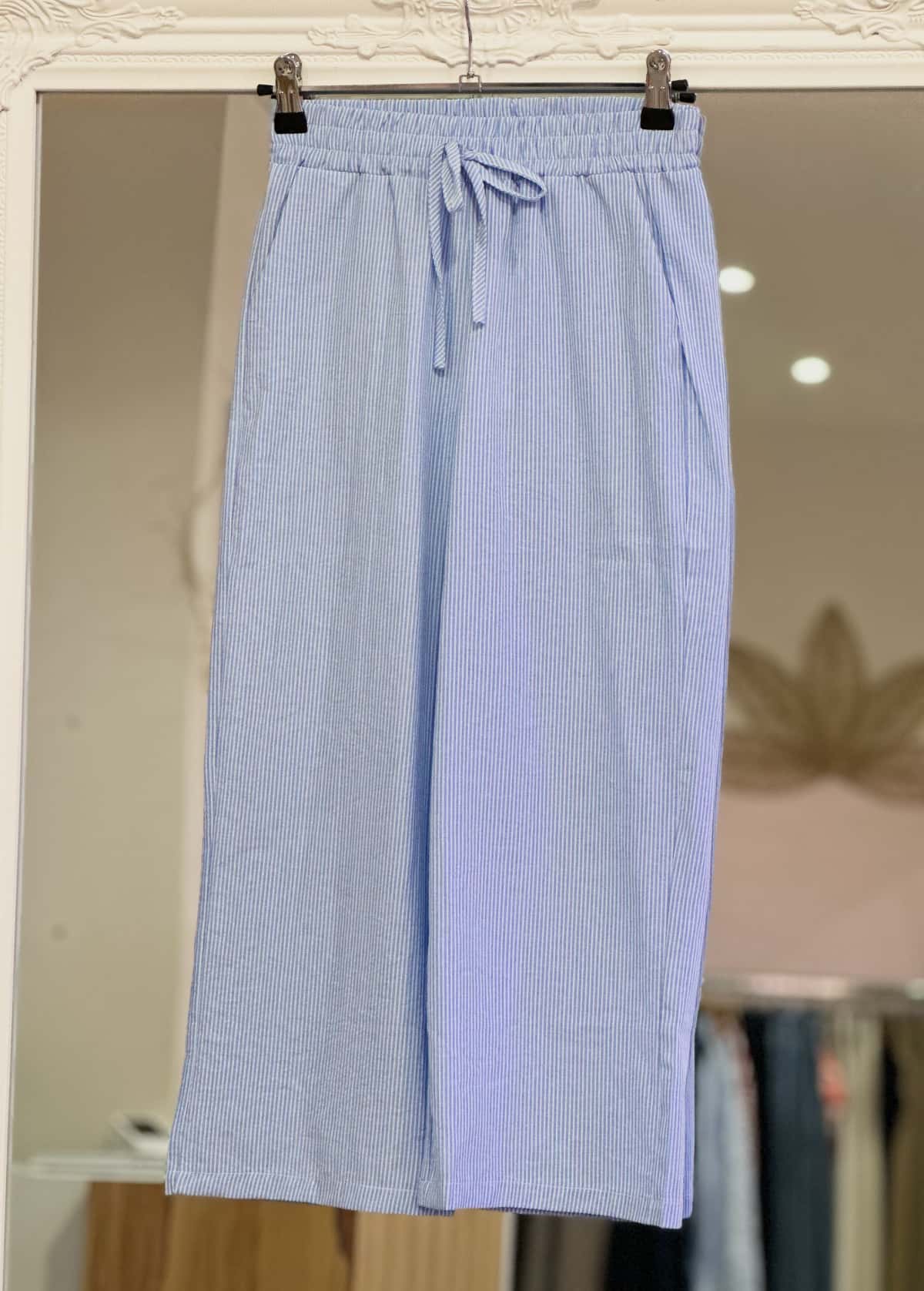 Pantalon coton bleu ciel junior