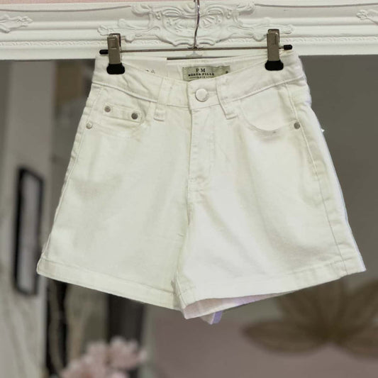 Short en jean blanc junior