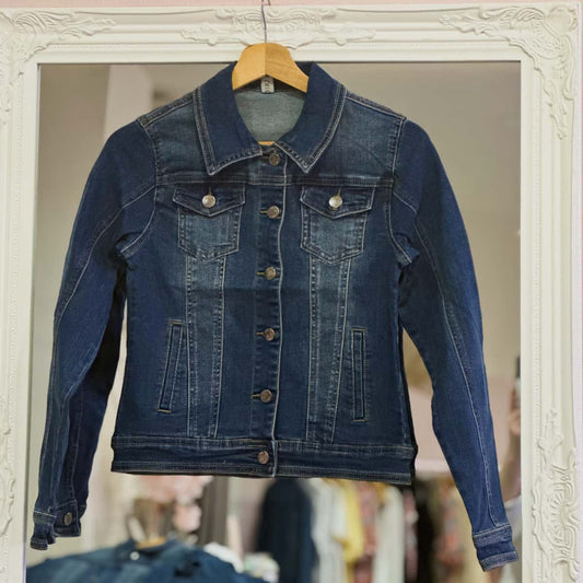 Veste en jean brut