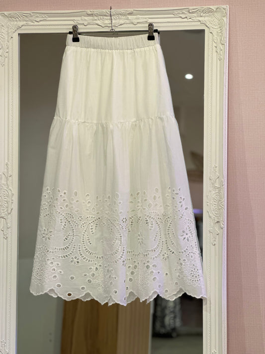 jupe blanche femme