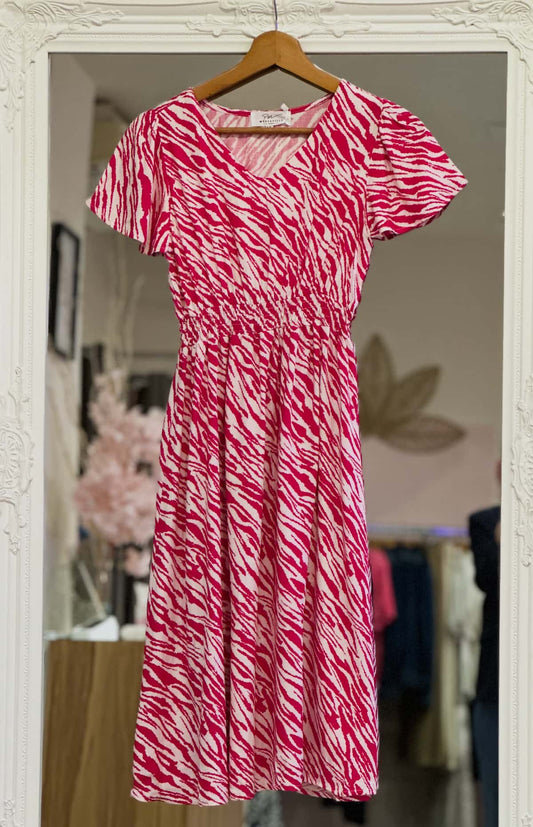 Robe longue rose junior