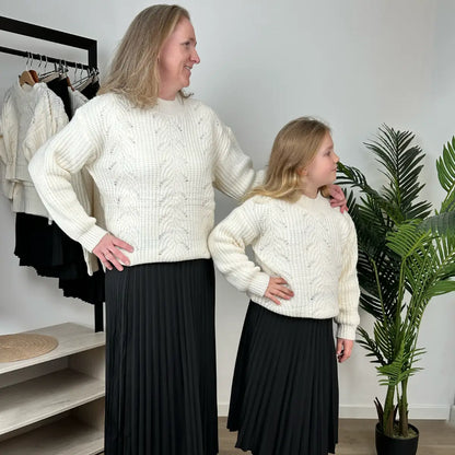 Pull maille écru enfant