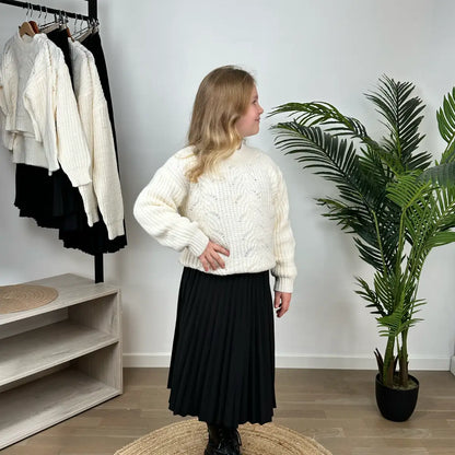 Pull maille écru enfant