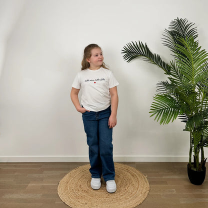 T-shirt « Telle mère telle fille » blanc ENFANT