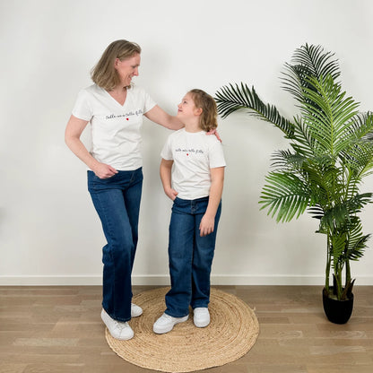T-shirt « Telle mère telle fille » blanc ENFANT
