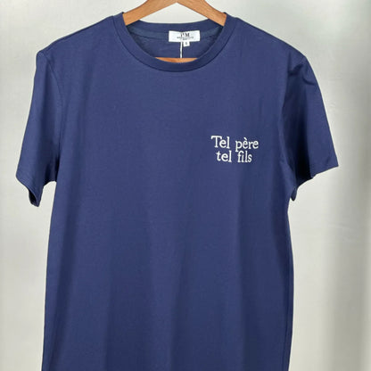 T-shirt Tel père tel fils blanc homme