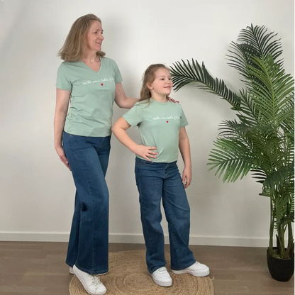 T-shirt « Telle mère telle fille » blanc ENFANT
